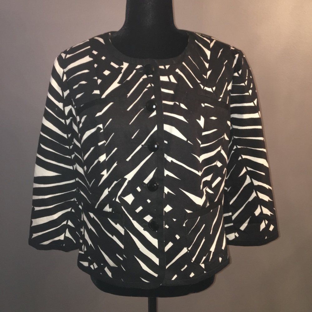 East 5th zebra like swing jacket
